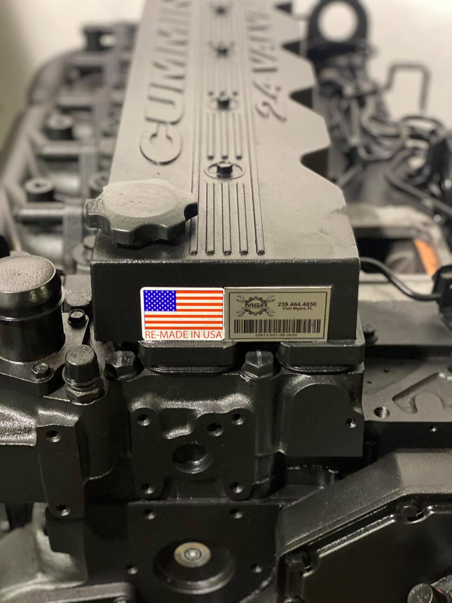 A clean engine that is made from United States of America.